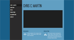Desktop Screenshot of chriscmartin.com