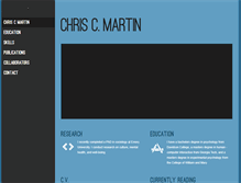 Tablet Screenshot of chriscmartin.com